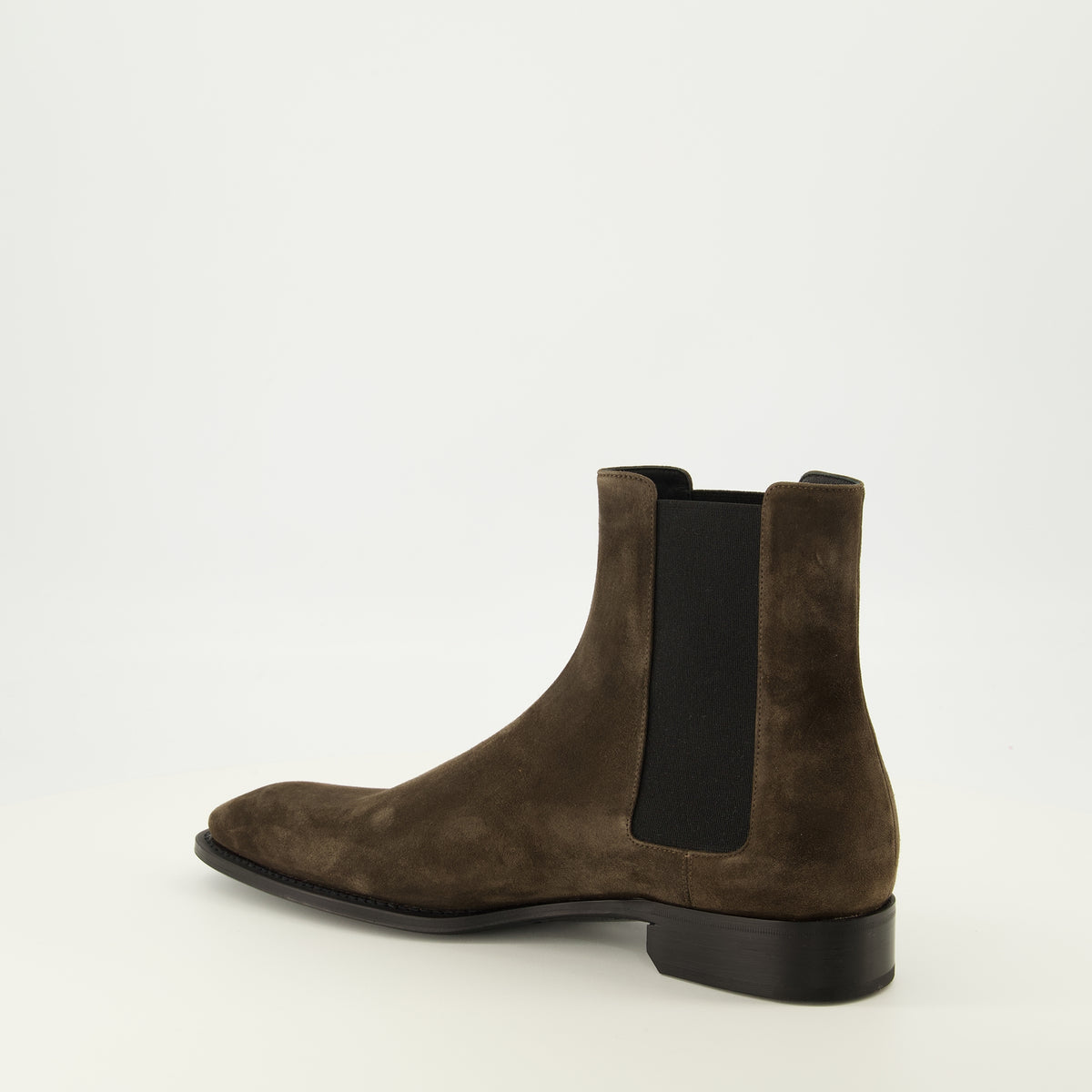 Bottes et bottines Bottines Aurelien Chelsea en suède marron Saint Laurent Marron Homme