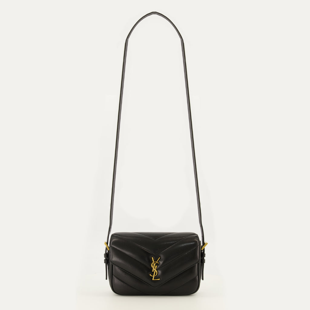 Sacs à main et épaule Loulou Toy Bag em Couro Preto Saint Laurent Noir Femme