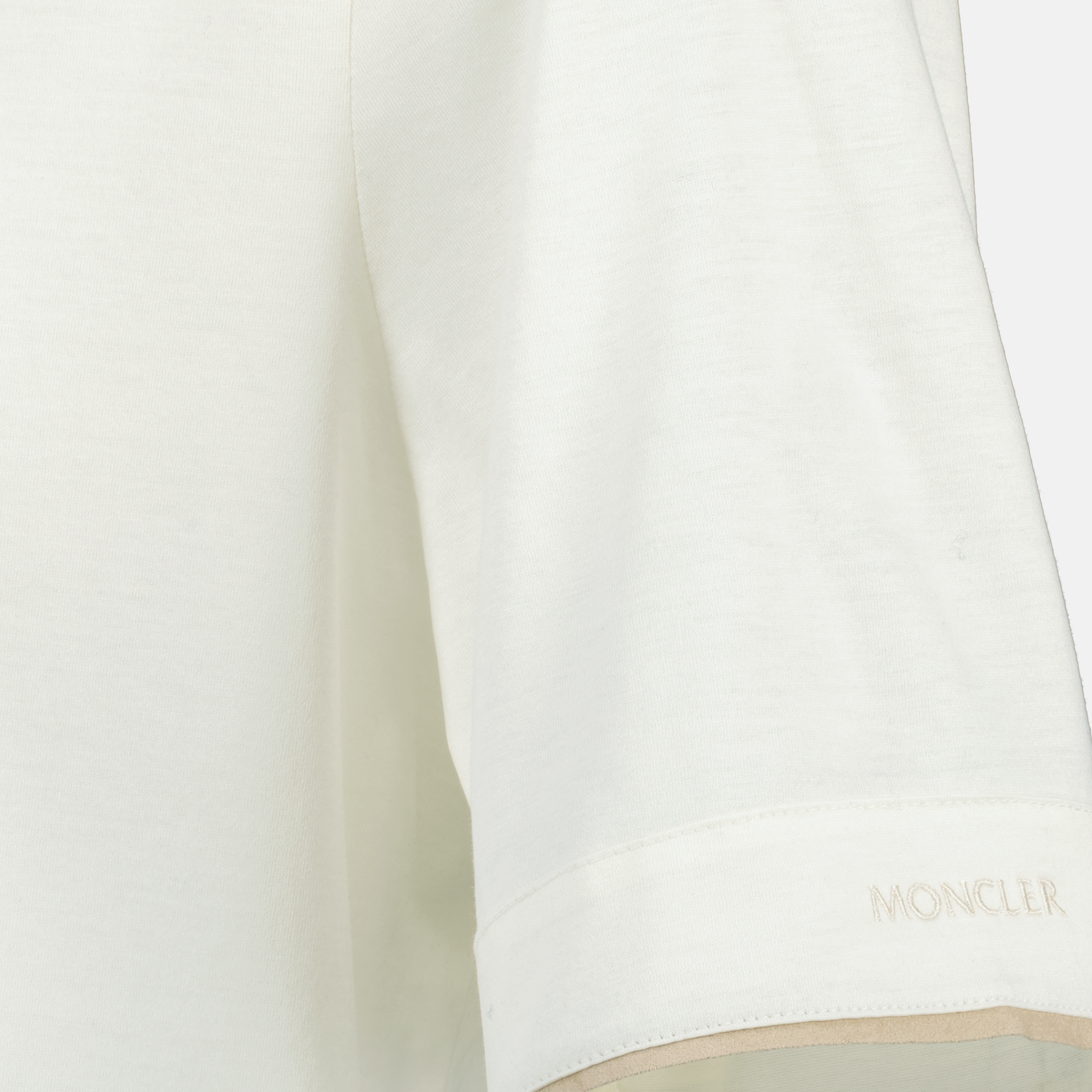 T-shirts T-shirt à bordure Moncler Blanc Homme
