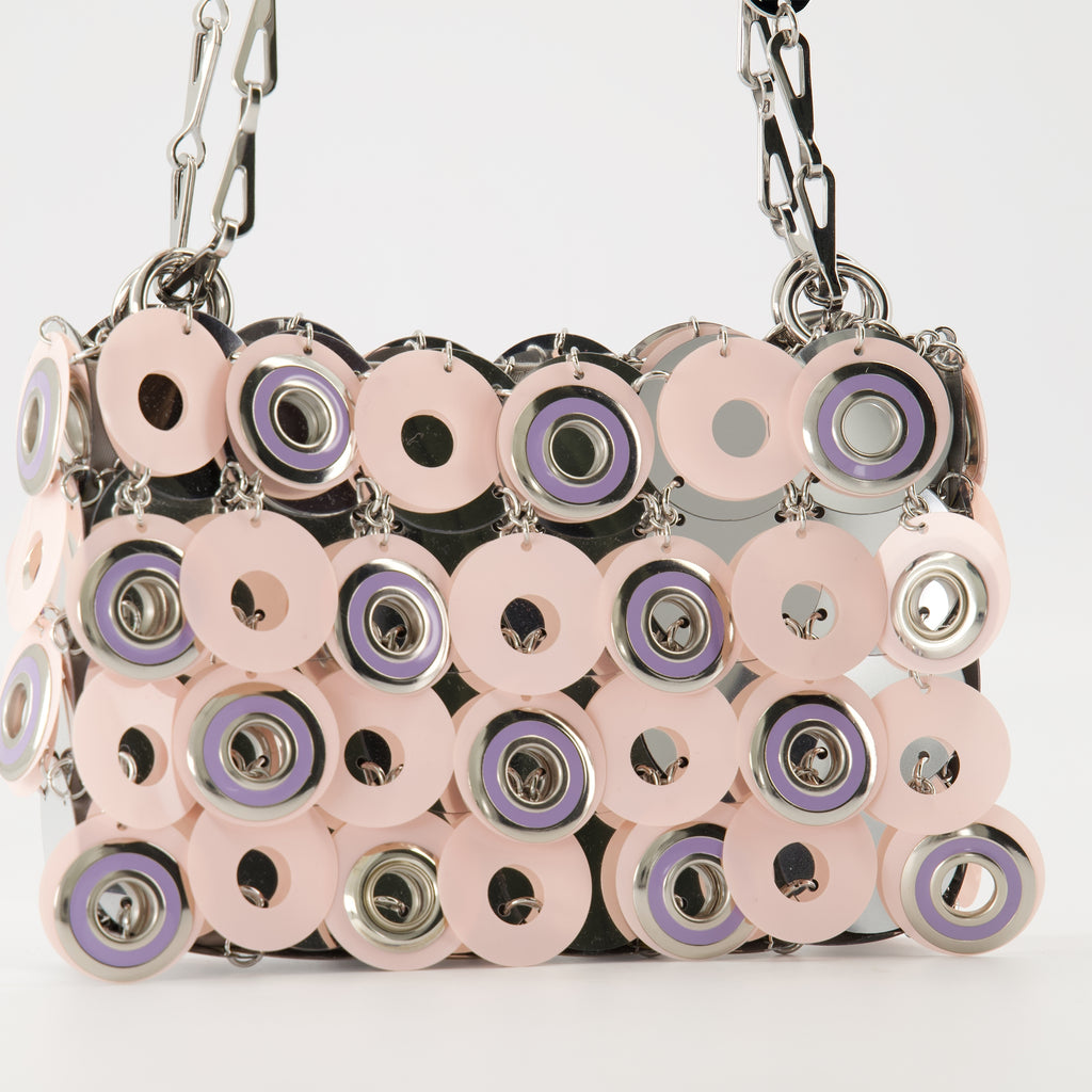 Handbags and shoulder bags Sparkle nano bag Rabanne Silver Femme