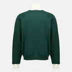 Sweatshirts Giacca in Cotone Verde con Zip Ami PARIS Vert Unisexe