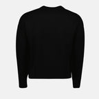 Maille Pull Ami de coeur oversize Ami PARIS Noir Unisexe