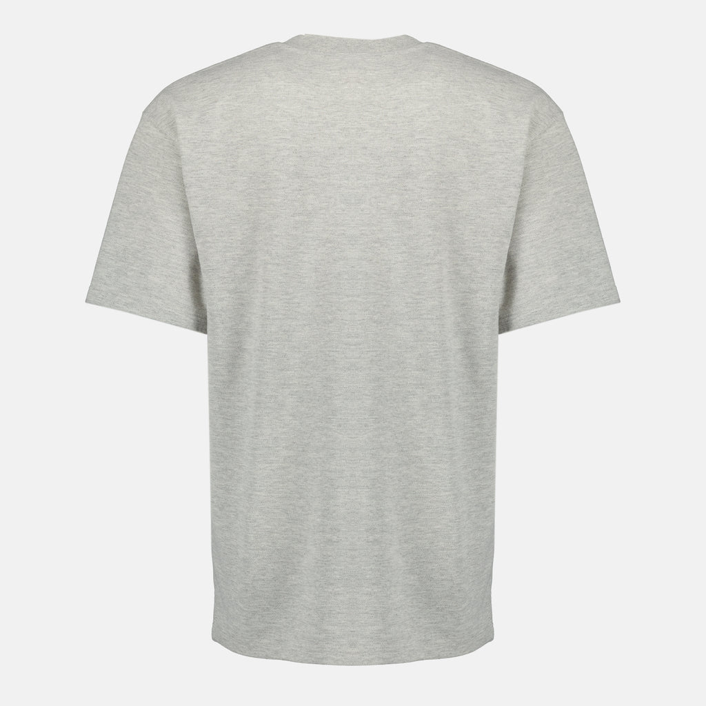 Imagen de la camiseta gris YSL de Saint Laurent para Hombre - Temporada Primavera-Verano 2026 - Vista Trasera