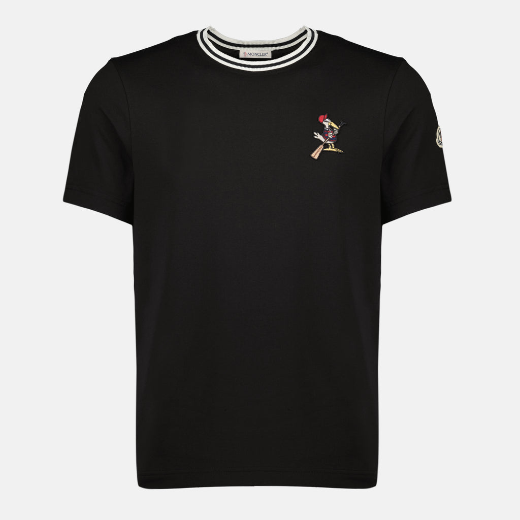 Image de l'article T-shirt MonDuck noir de la marque Moncler pour Homme - Saison Printemps-Été 2026 - Vue de Face
