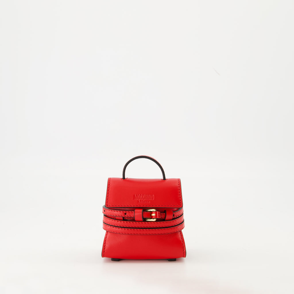 Image de l'article Micro sac Tie Me de la marque Moschino pour Femme - Saison Automne-Hiver 2025 - Vue de Face