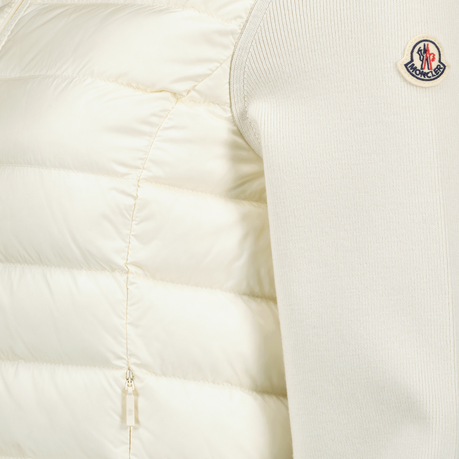 Vestes Veste bi-matière Moncler Blanc Femme