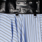 Jupes Asymmetrical Blue Striped Skirt Iro Bleu Femme
