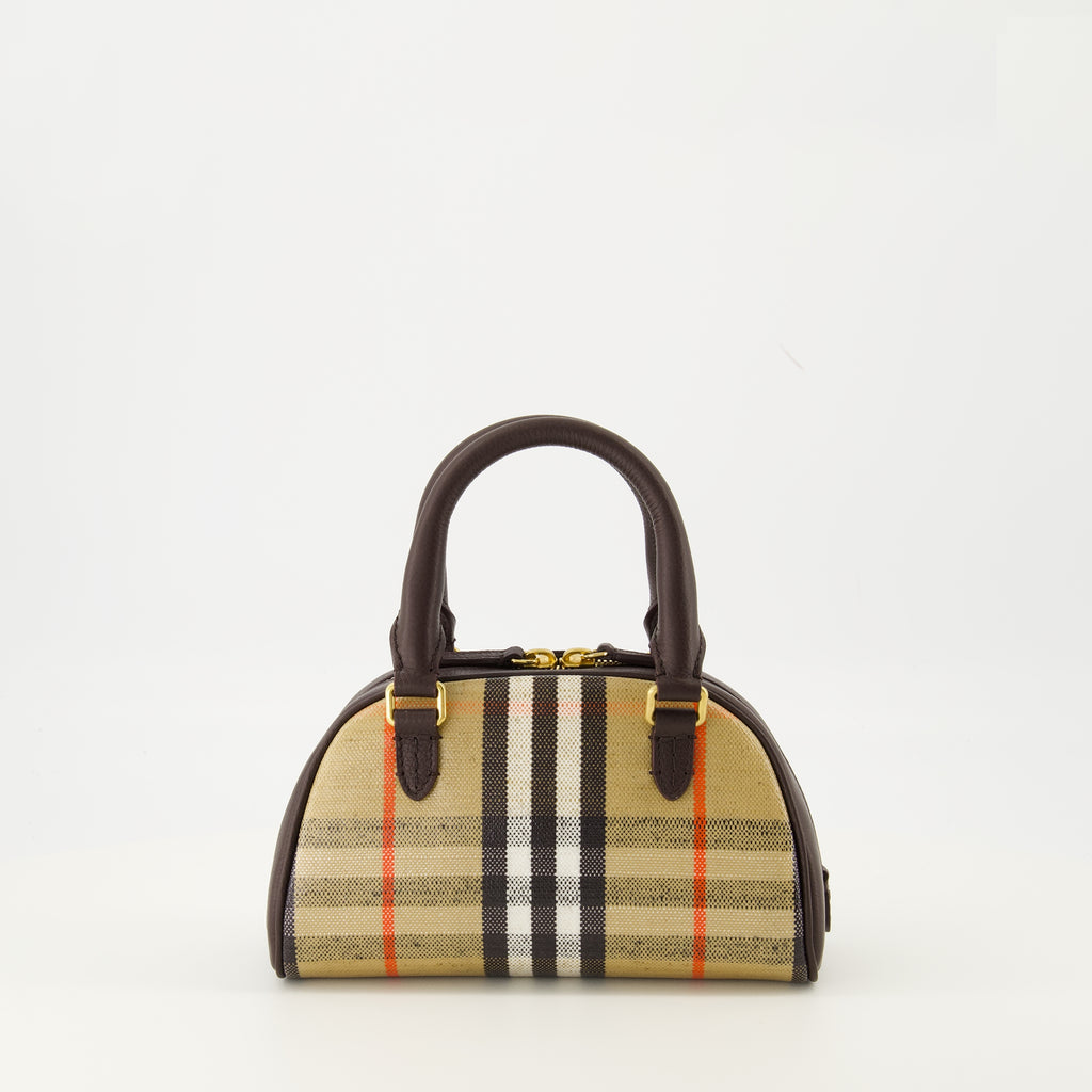 Image de l'article Mini sac bowling Highlands de la marque Burberry pour Femme - Saison Automne-Hiver 2025 - Vue de Dos