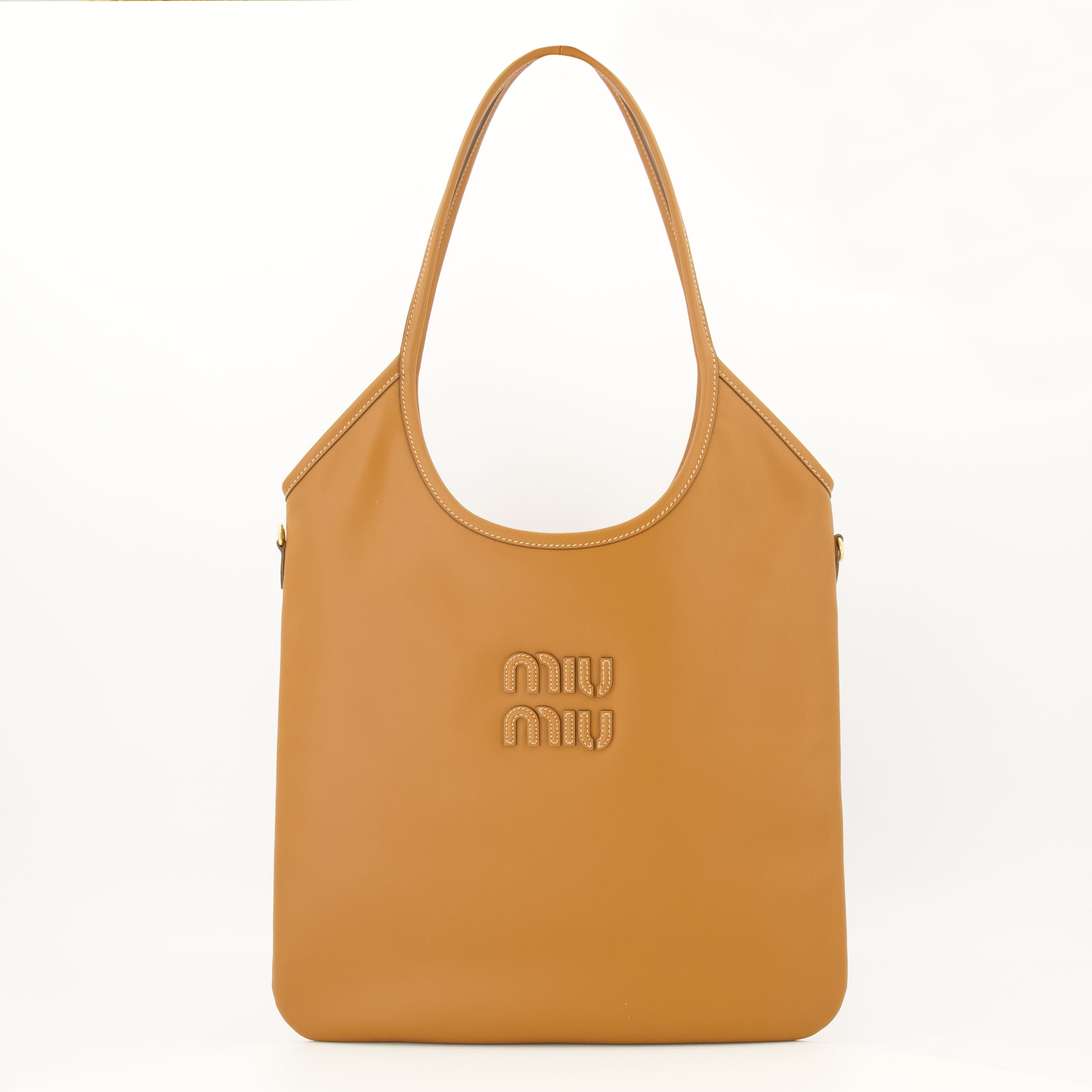 Sacs à main et épaule Sac Ivy en cuir marron Miu Miu Marron Femme