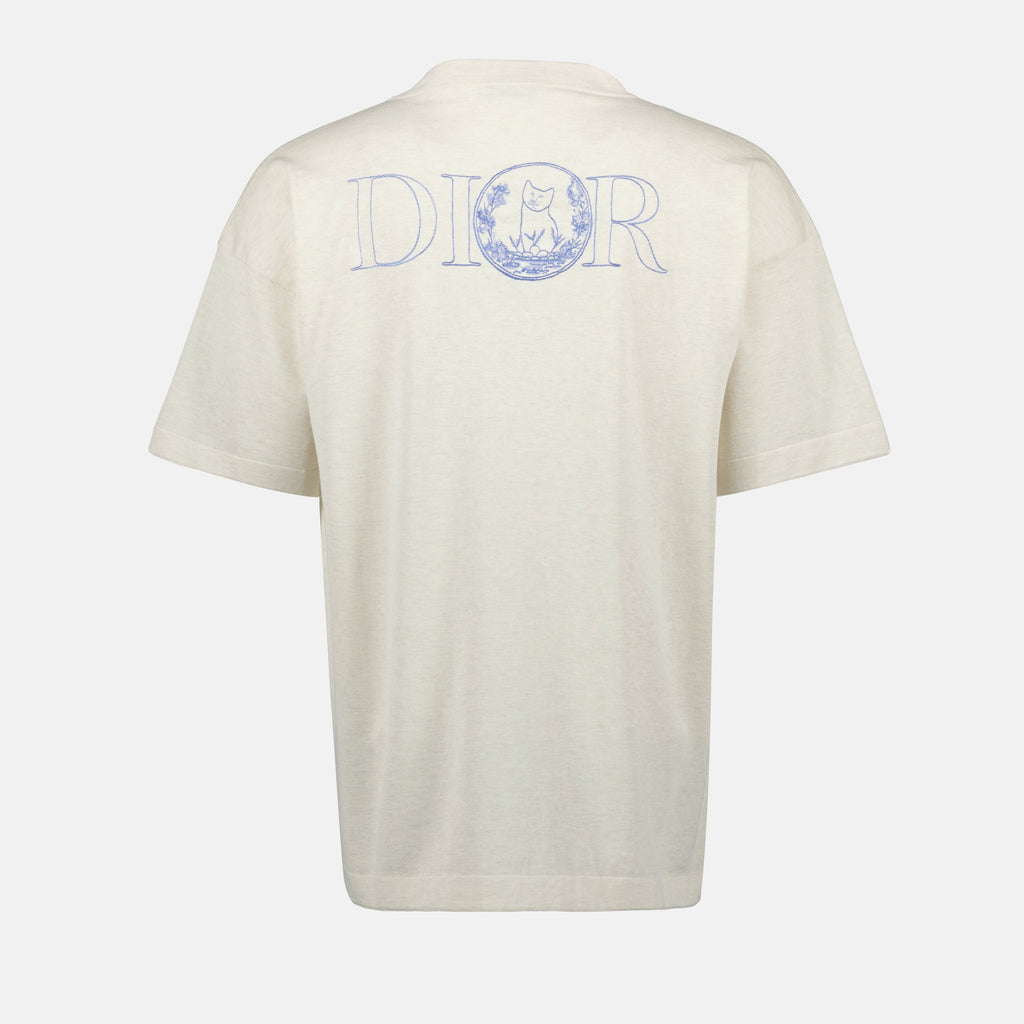 T-Shirts Dior und Hylton Nel Strick-T-Shirt Dior Beige Homme