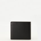 Imagen de la billetera de cuero negro Saint Laurent Paris para hombres - Temporada Primavera-Verano 2026 - Vista trasera