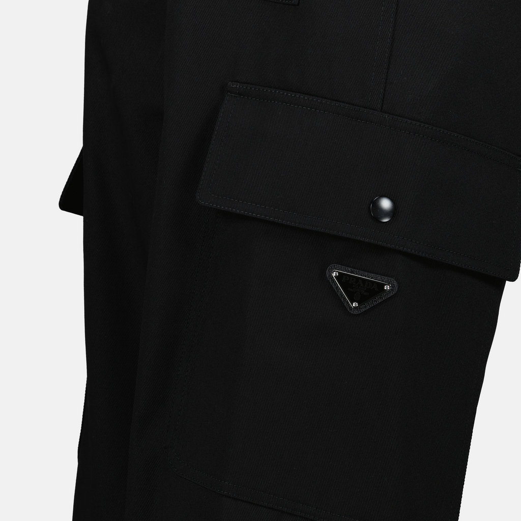 Pantalons Pantalon cargo Prada Noir Homme