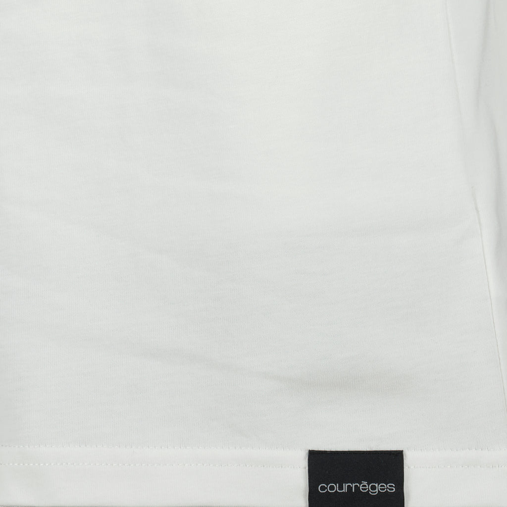 Image de l'article T-shirt blanc en coton de la marque Courrèges pour Homme - Saison Printemps-Été 2026 - Vue détaillée_1