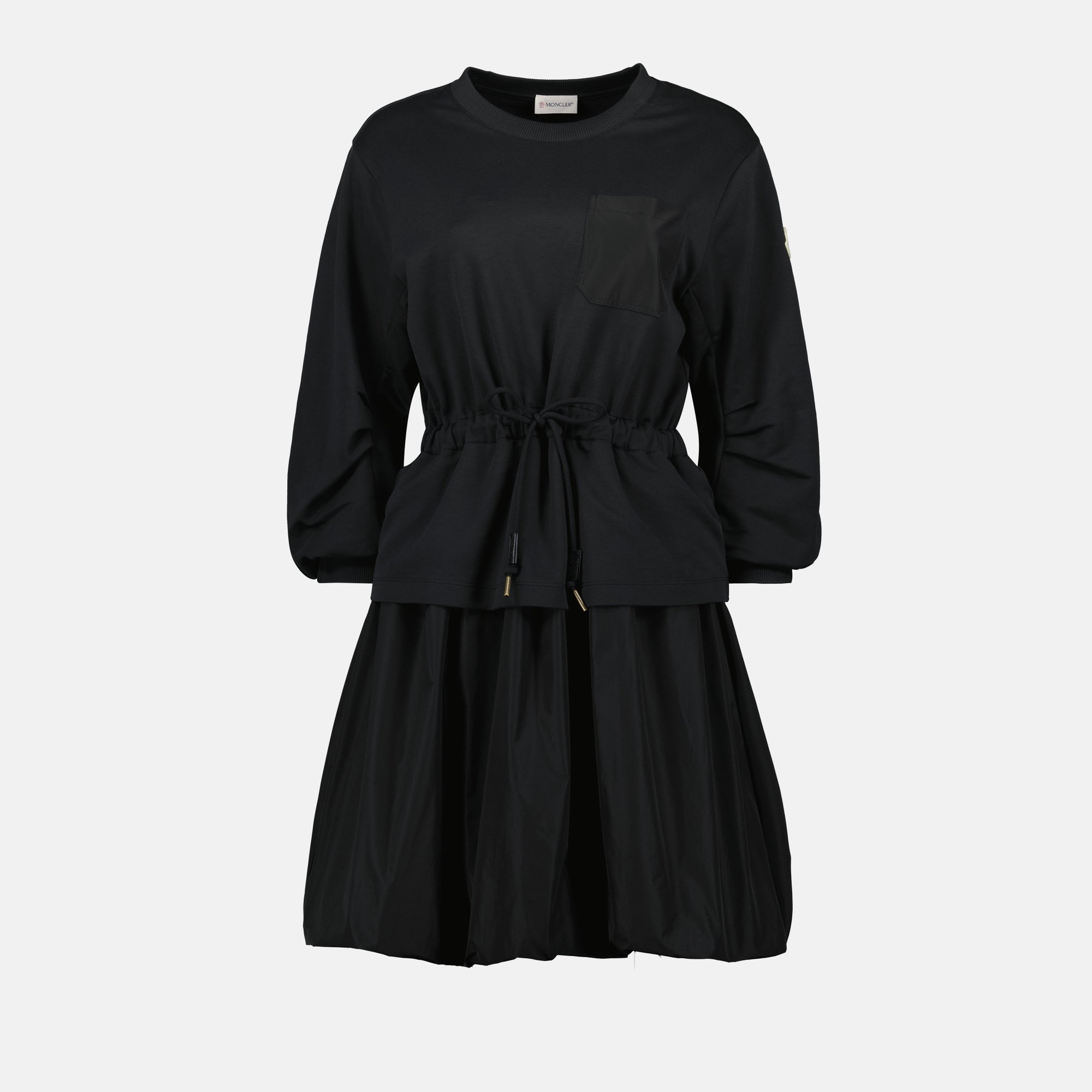 Vestidos Vestido bicolor Moncler Negro Femme