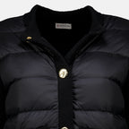 Vestes Cardigan bi-matière noir Moncler Noir Femme