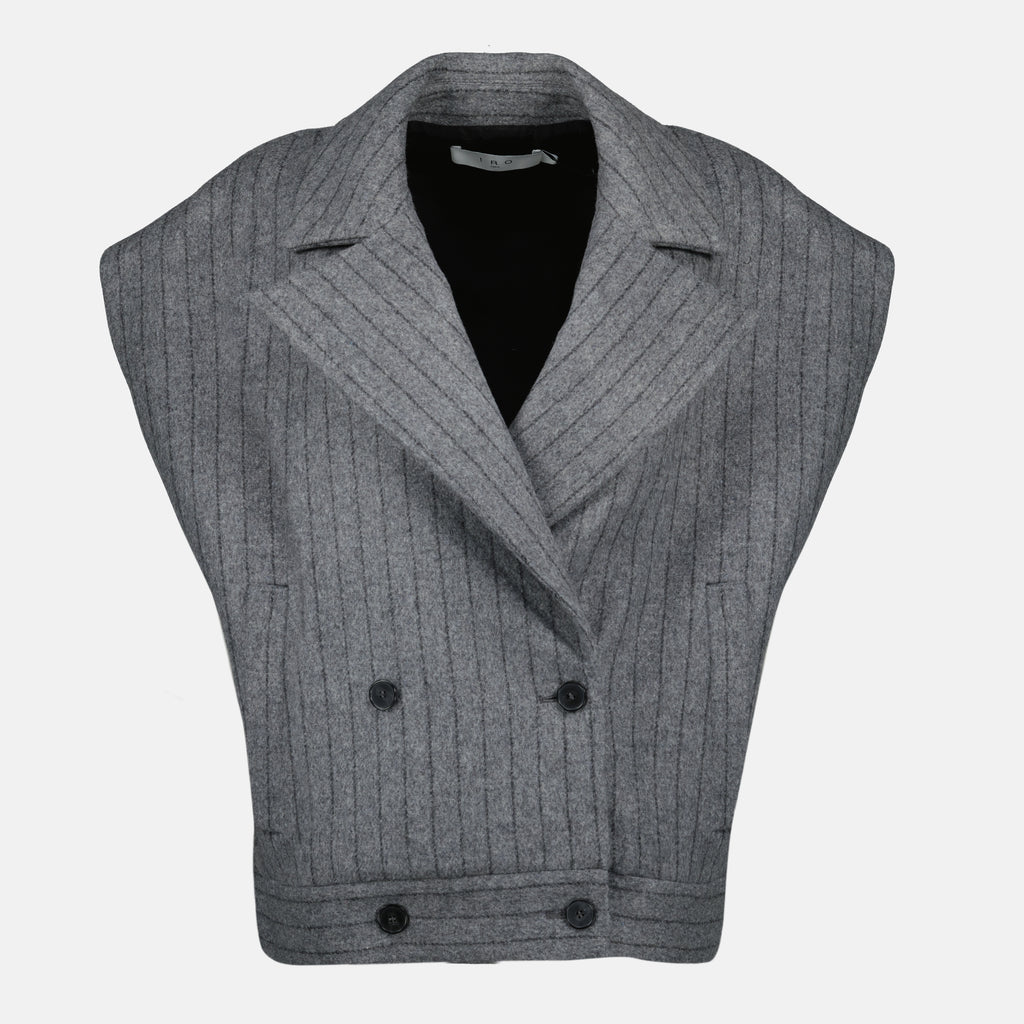 Vestes Cappotto Senza Maniche Iro Gris Femme