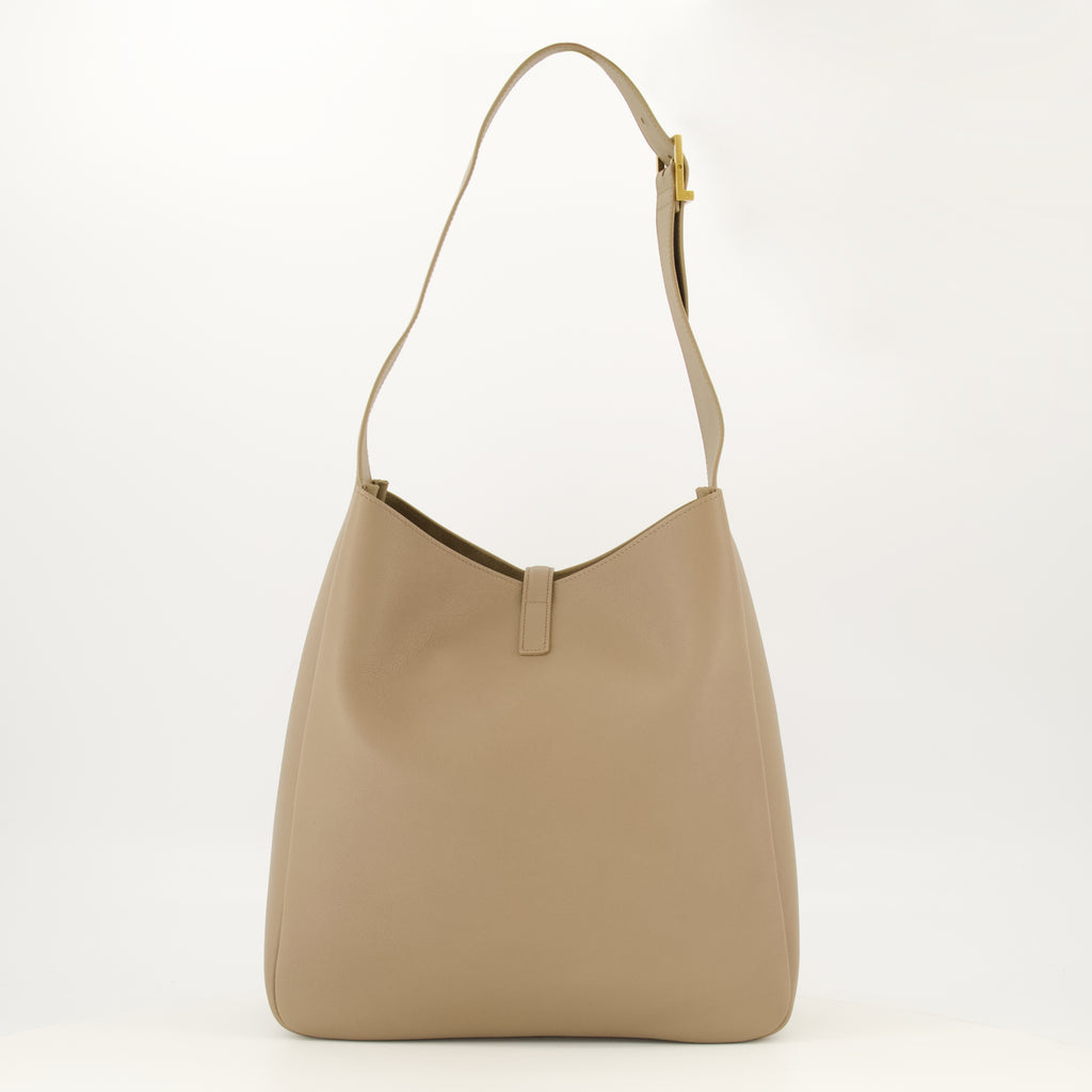 Sacs à main et épaule Le 5 à 7 Large Beige Leather Bag Saint Laurent Beige Femme