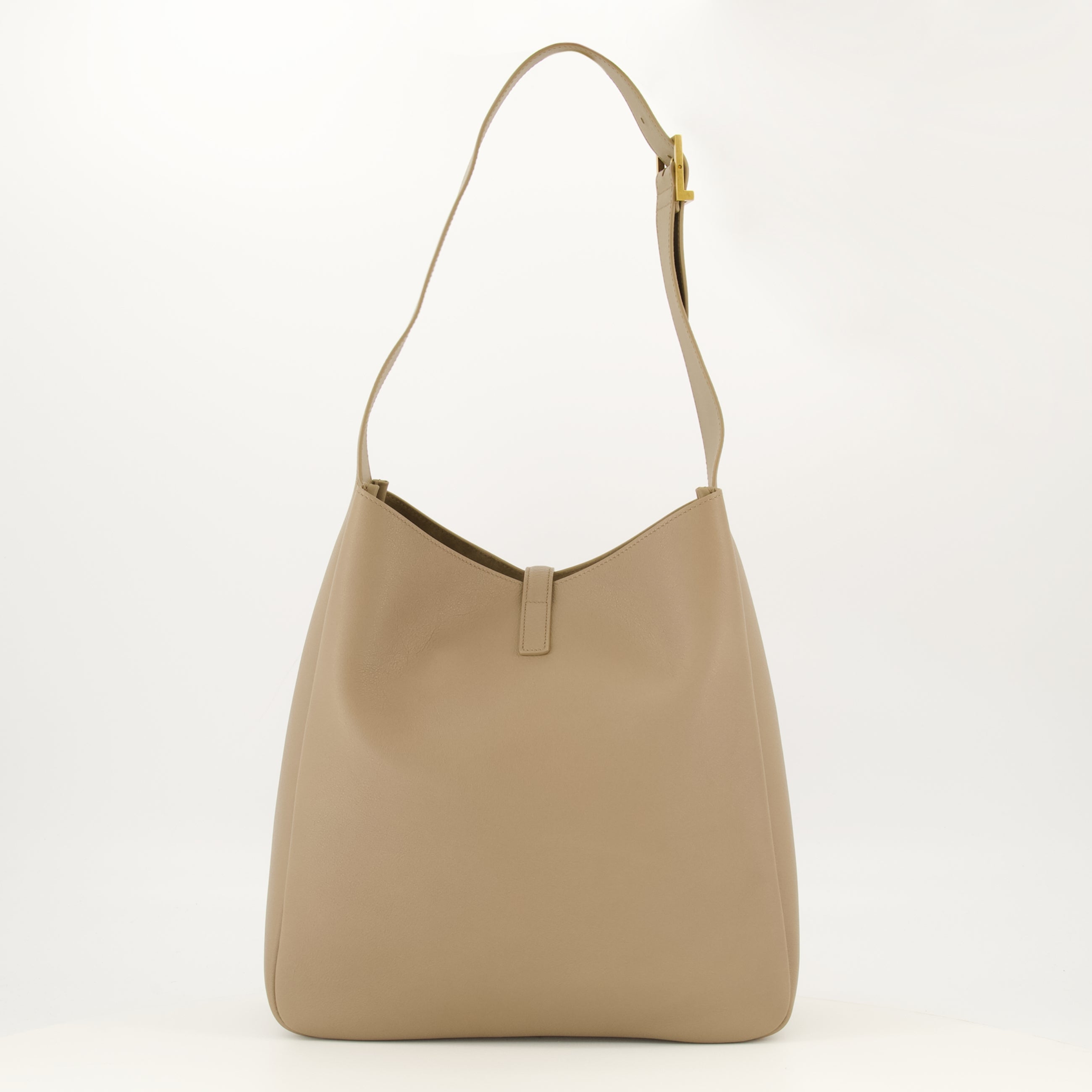 Sacs à main et épaule Le 5 à 7 ラージ ベージュ レザー バッグ Saint Laurent Beige Femme
