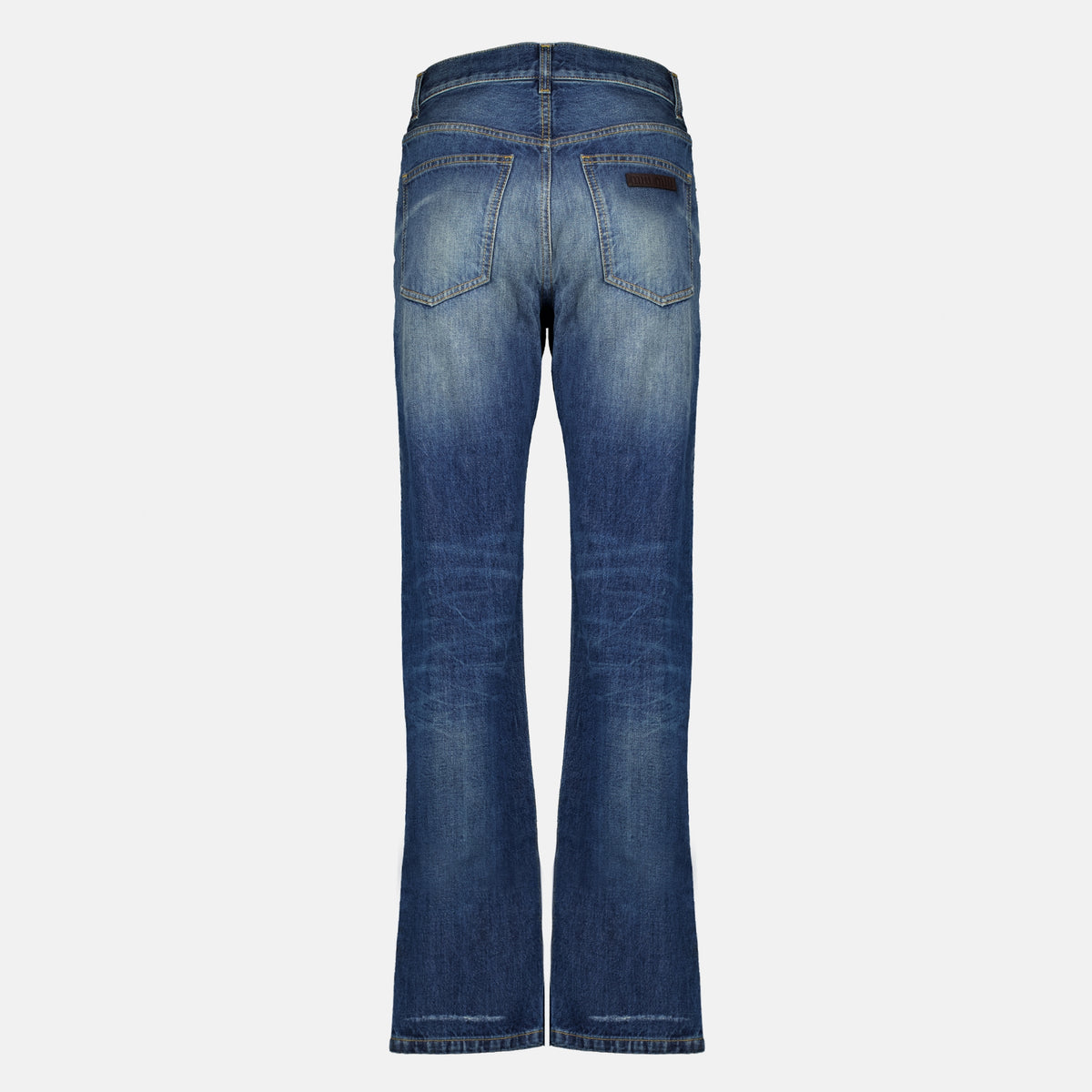 Pantalons Jean en denim bleu Miu Miu Bleu foncé Femme