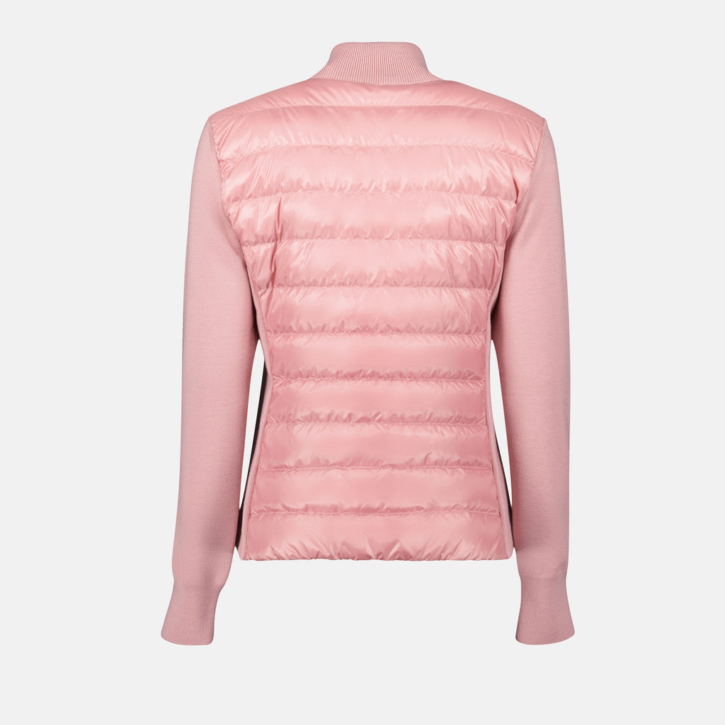 Vestes Veste bi-matière matelassé Moncler Rose Femme