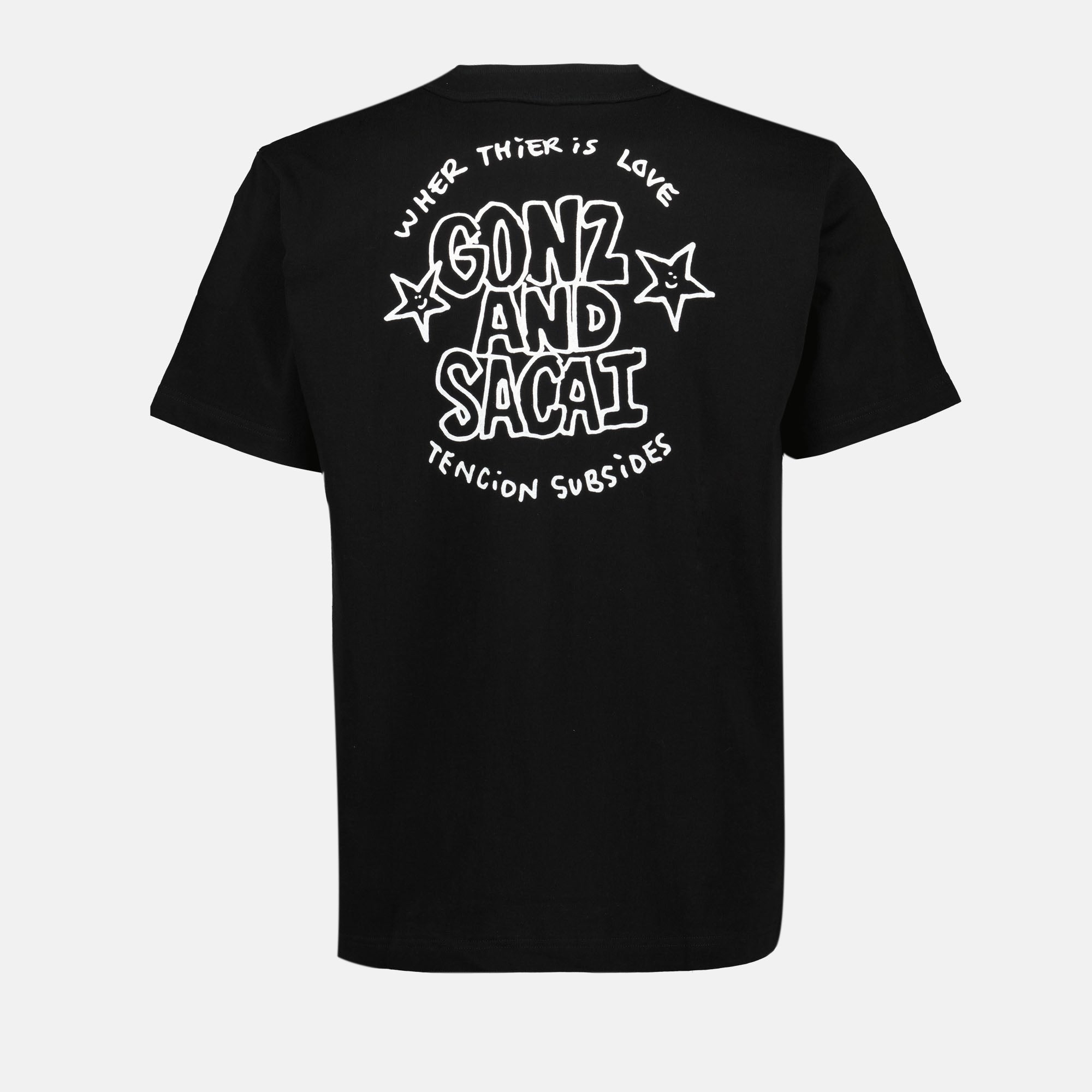 T-shirts T-shirt à logo Sacai Noir Homme