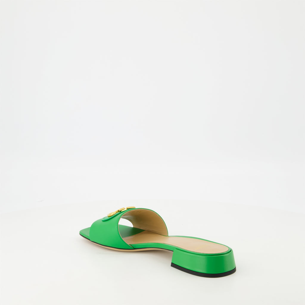 Zapatos abiertos Mules VLogo Valentino Garavani Verde Femme