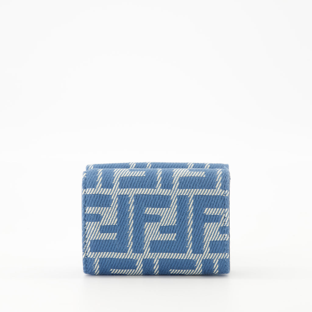 소형 가죽 제품 바게트 지갑 Fendi 파란색 Femme
