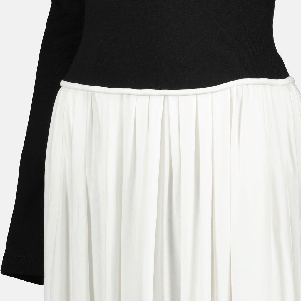 Image of the Khaite Carlotta black and white dress for Women - Spring-Summer 2026 - Detailed View 1