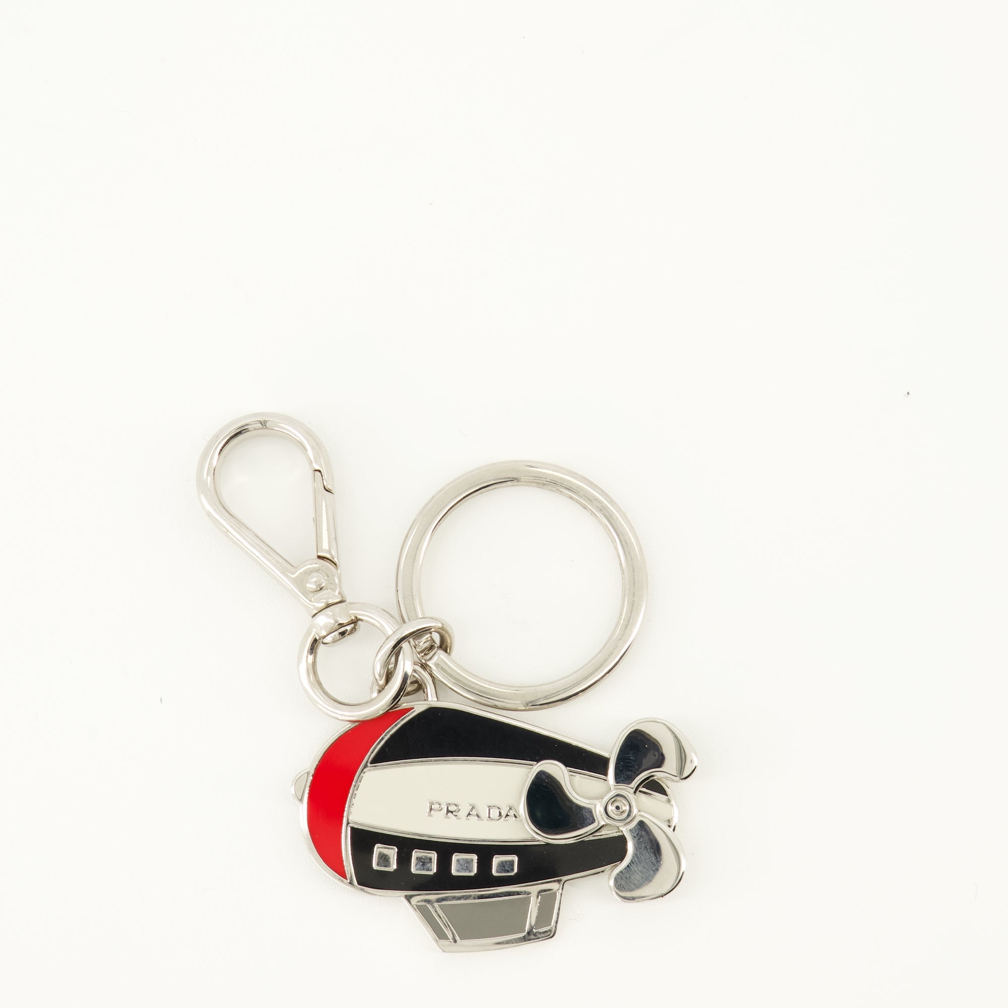 Image of the Prada Helix Keychain for Men - Fall/Winter 2013 - Front View