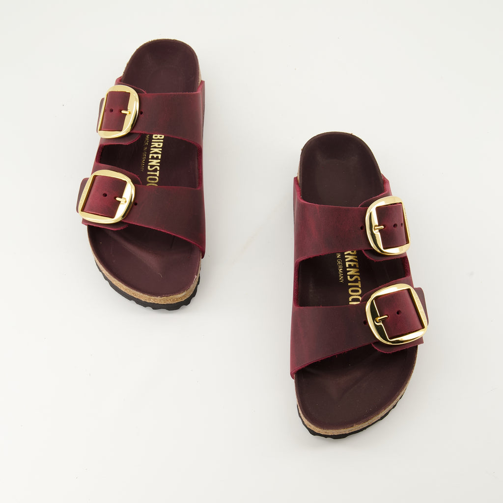 Zapatos abiertos Claquettes Arizona Birkenstock Burdeos Femme