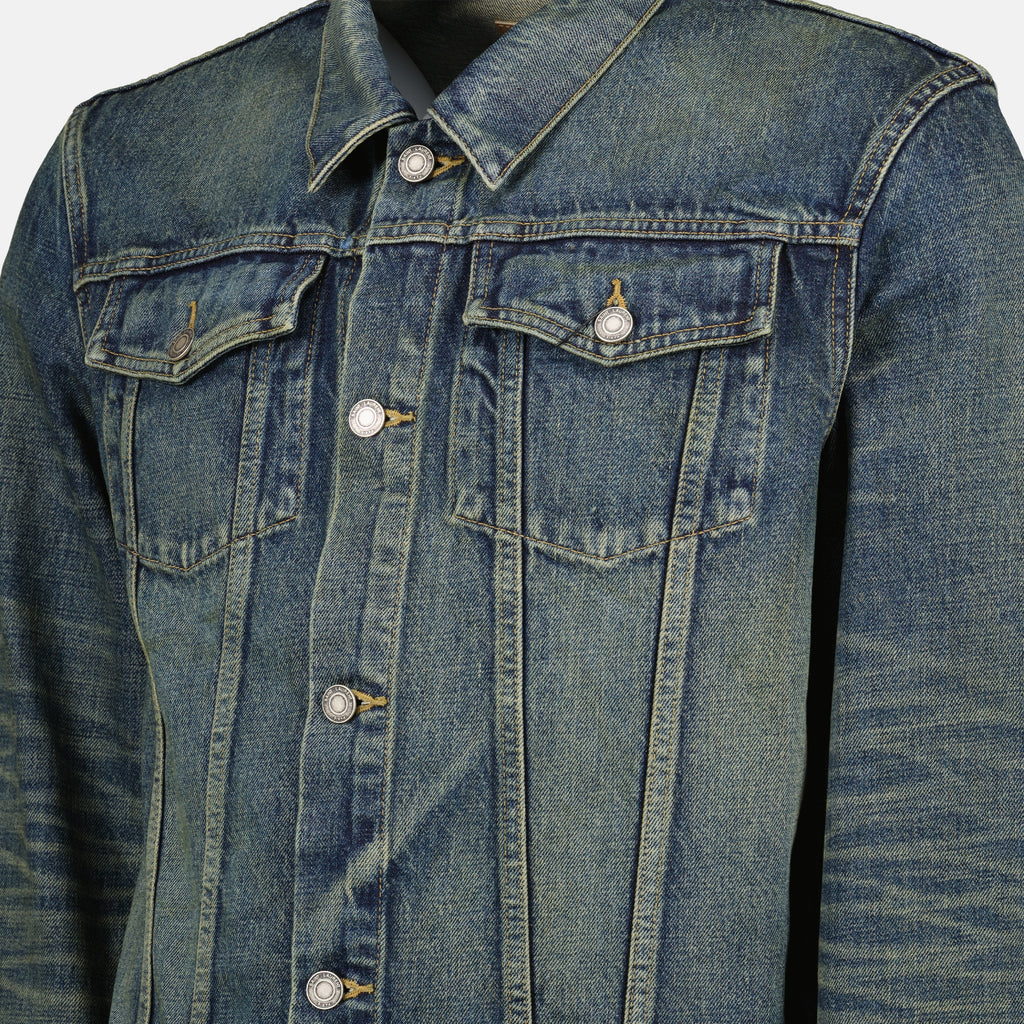 Vestes Veste en jean Saint Laurent Bleu Homme