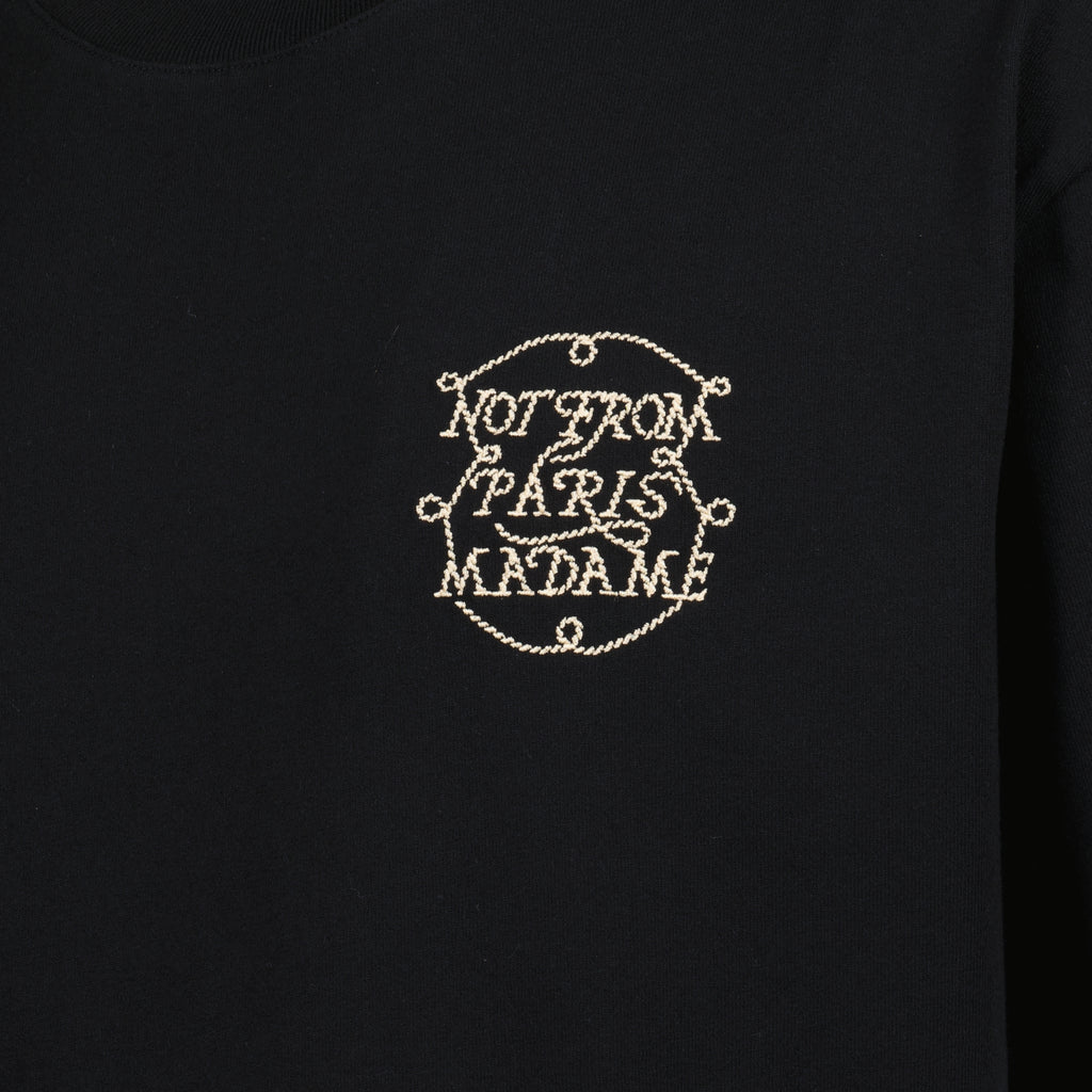 Camisetas T-shirt Slogan Tressé Drole De Monsieur Preto Homme