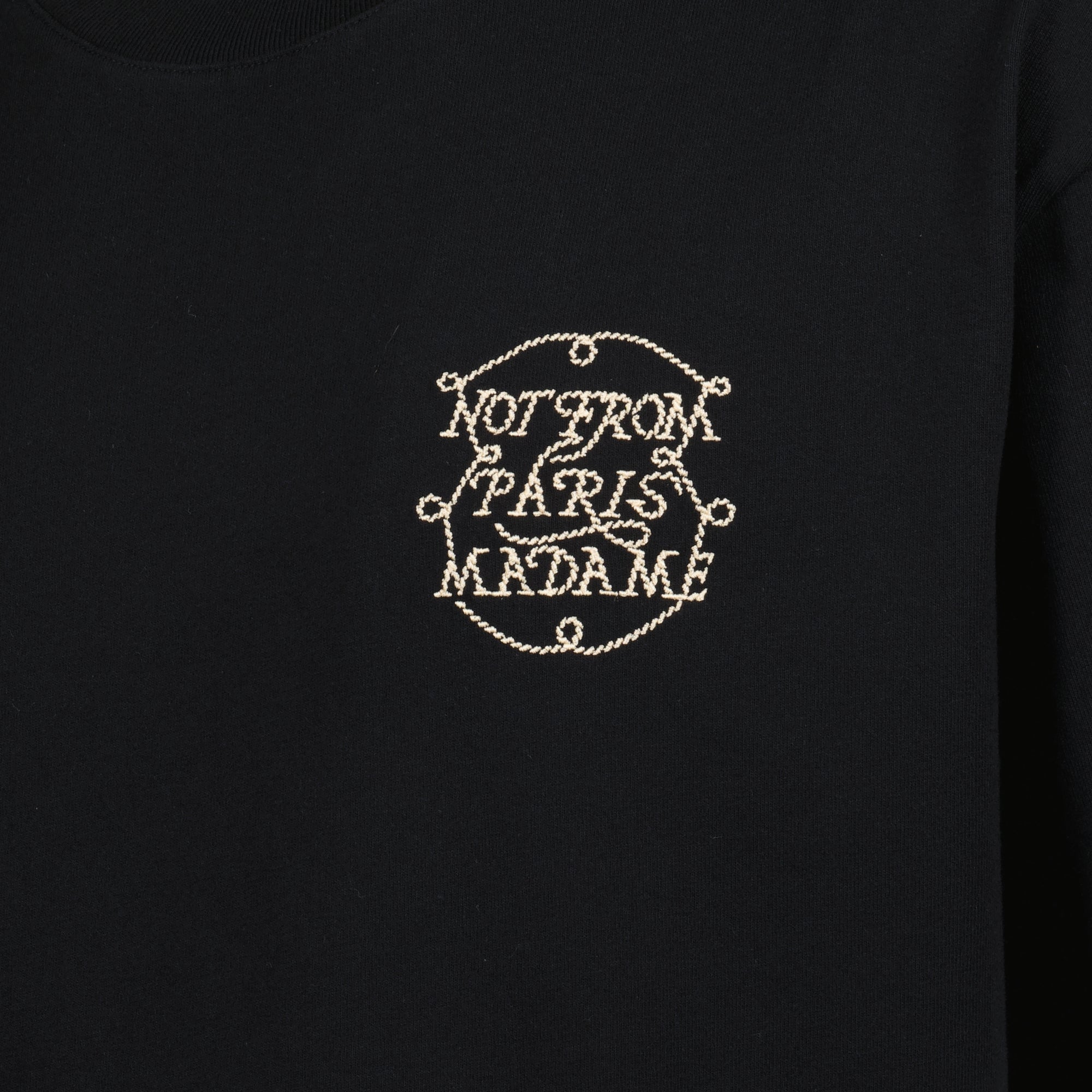 Camisetas T-shirt Slogan Tressé Drole De Monsieur Preto Homme