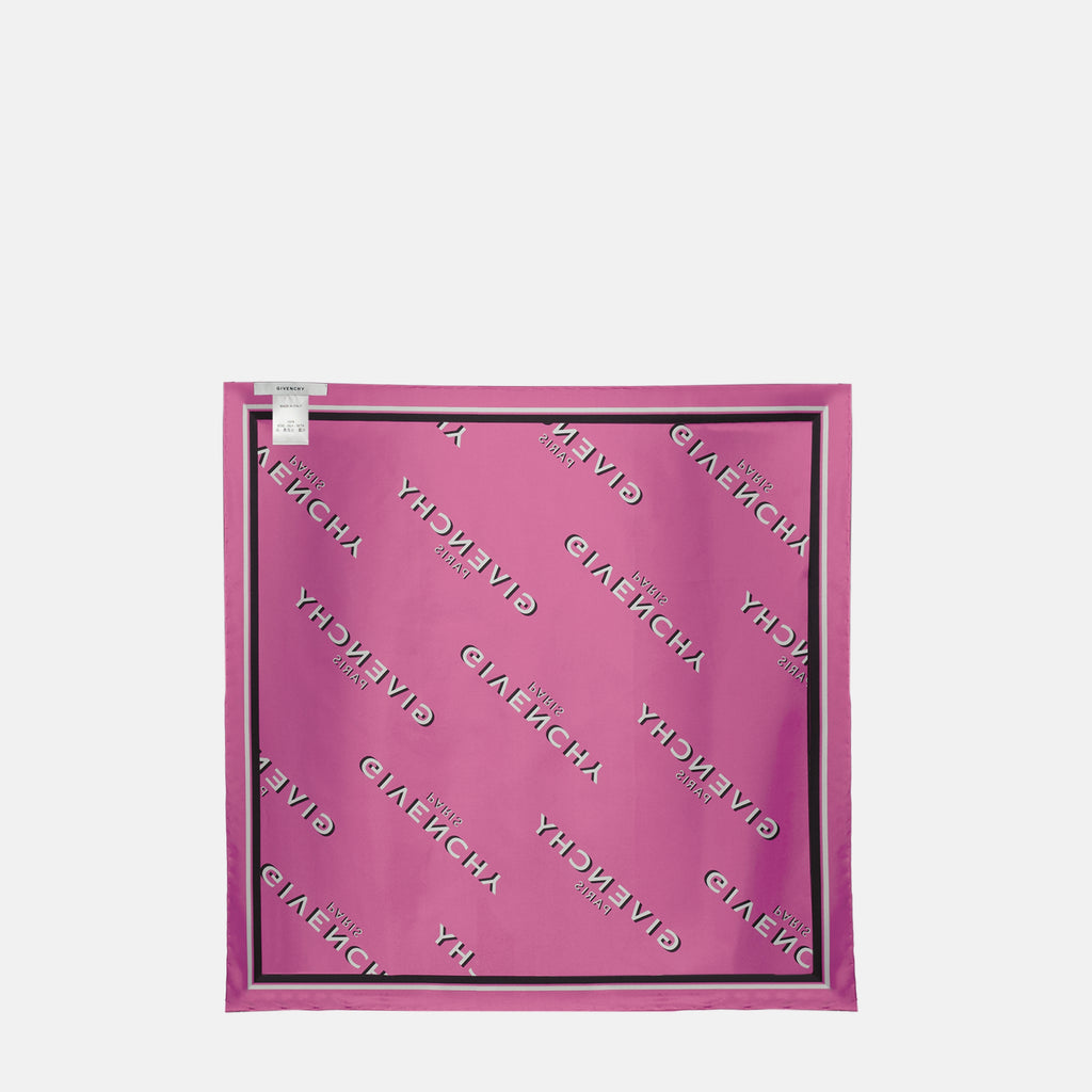 Écharpes, foulards et gants Petit carré en soie Shadow rose Givenchy Rose Femme