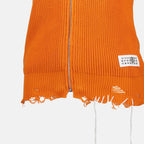 Vestes Gilet sans manche en maille Mm6 Orange Femme