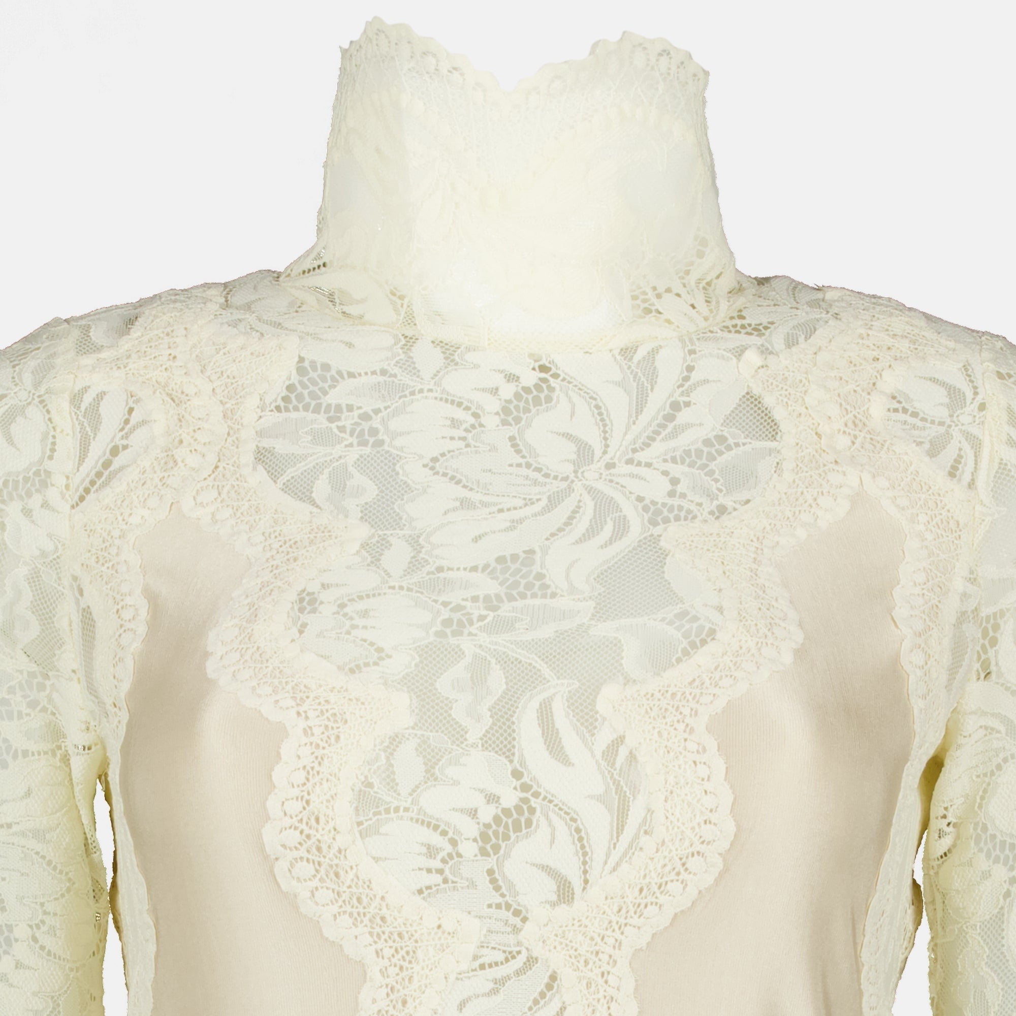 Robes Robe longue en dentelle beige Rabanne Beige Femme