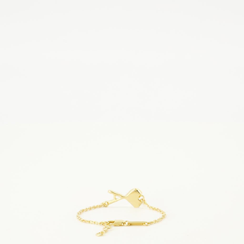 Image de l'article Bracelet AMI de coeur doré de la marque Ami PARIS pour Unisex - Saison Printemps-Été 2026 - Vue de Dos