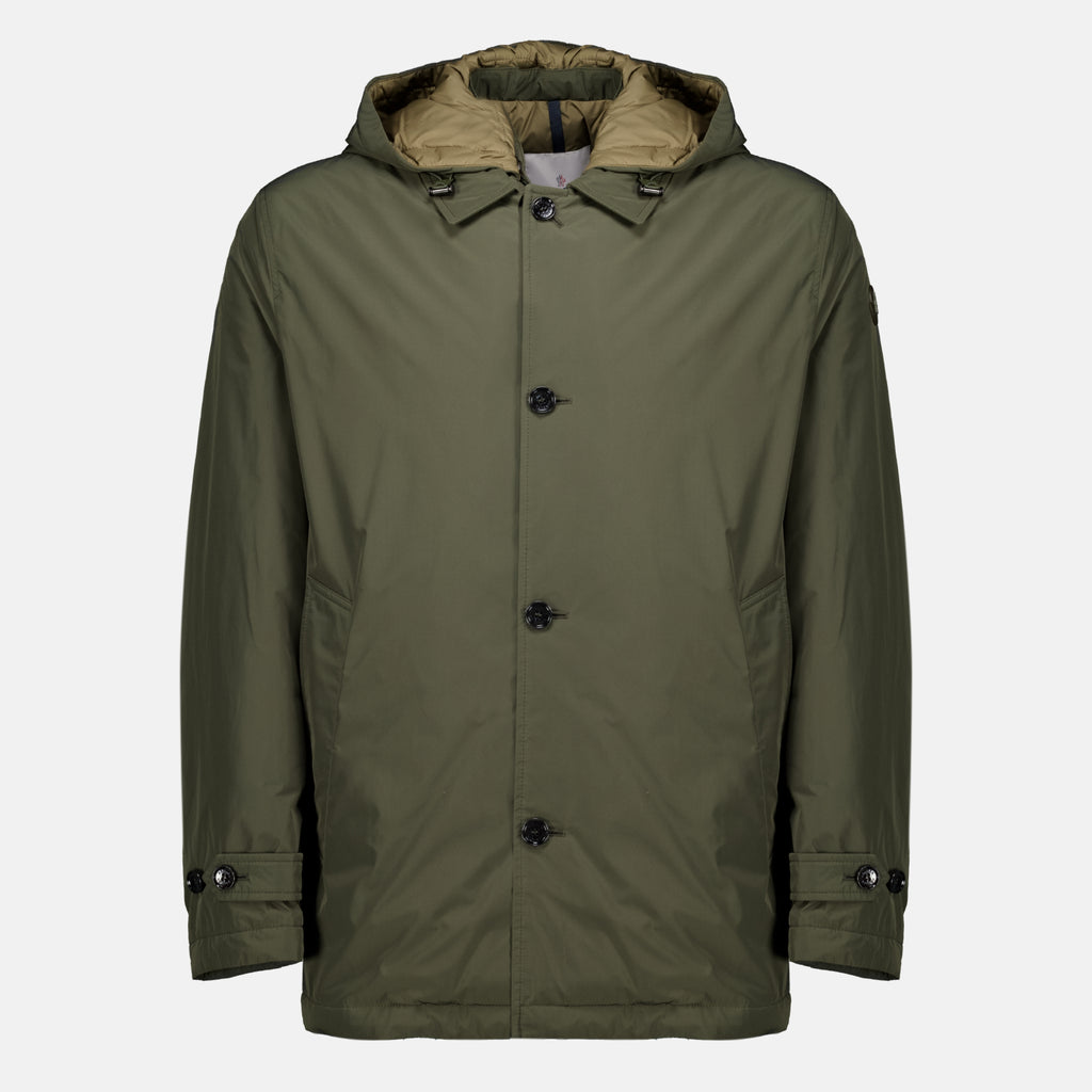Manteaux Evrine Quilted Parka in Khaki Moncler Kaki Homme