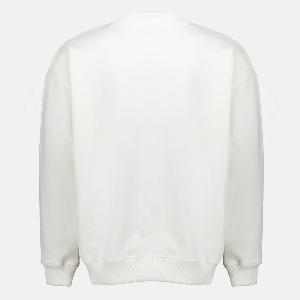 Sweatshirts Printed White Sweatshirt Drole De Monsieur Blanc Homme