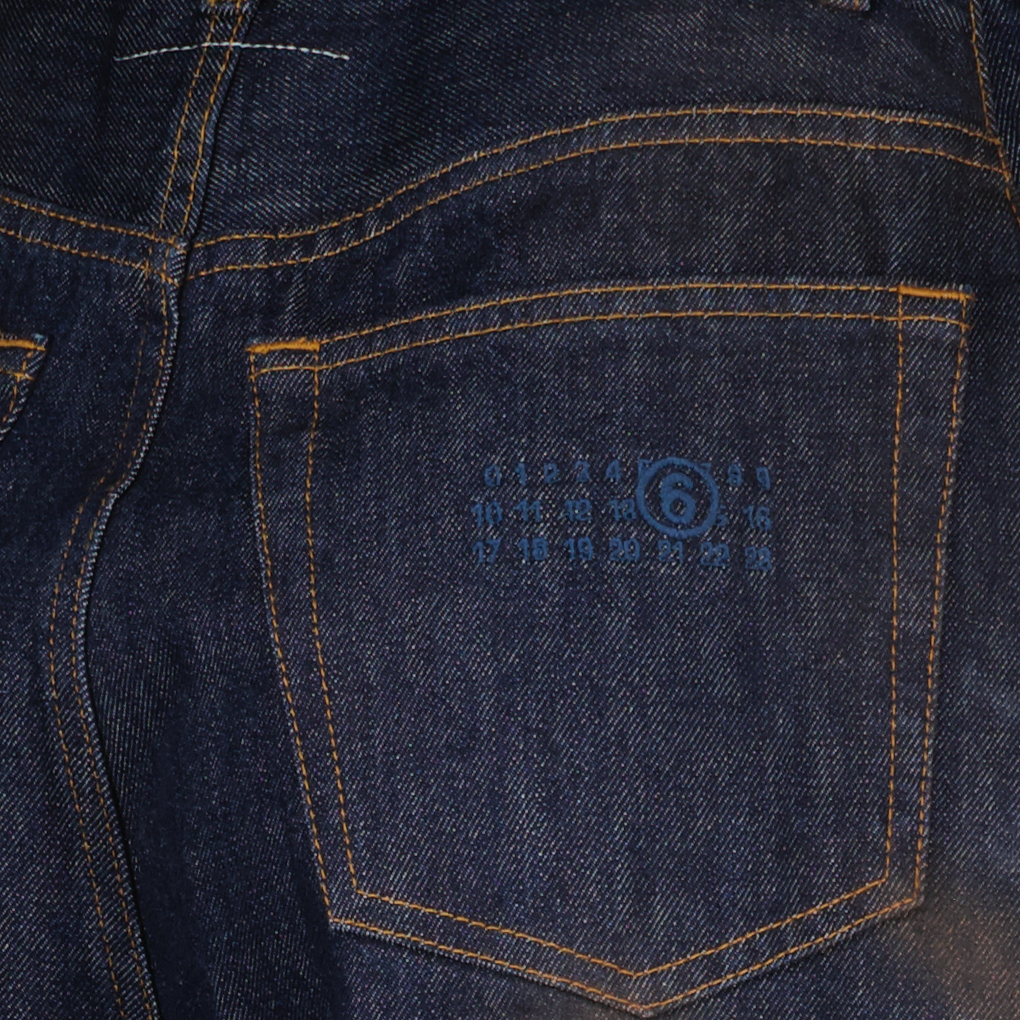 Pantalons Pantalon large en denim bleu foncé Mm6 Bleu foncé Femme