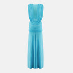 Image de l'article Robe drapée bleu de la marque Christopher Esber pour Femme - Saison Printemps-Été 2026 - Vue de Dos