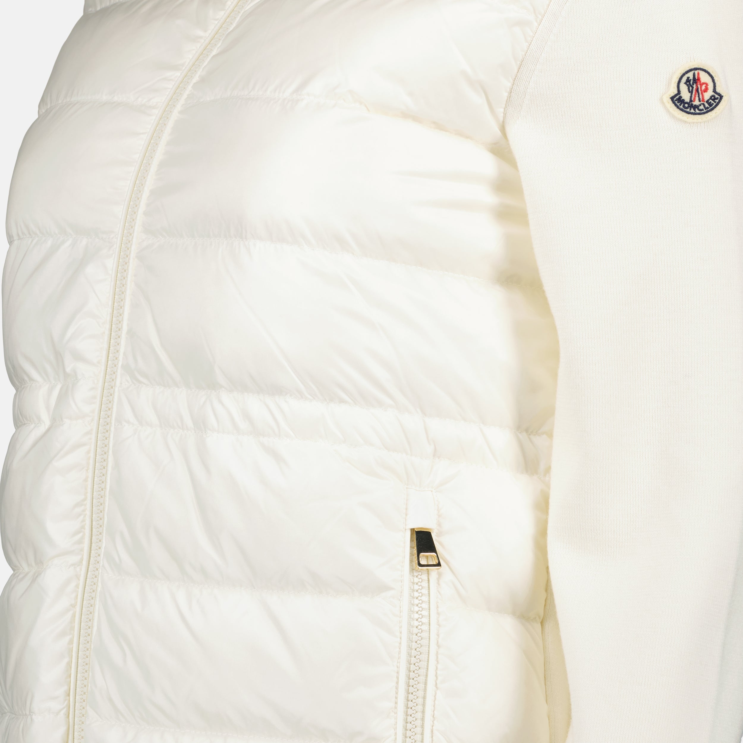 Vestes Veste bi-matière Moncler Blanc Femme