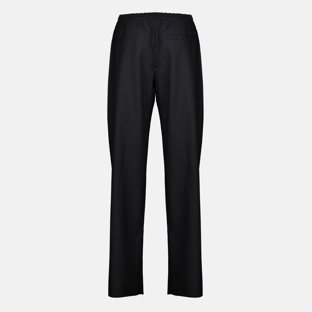 Pantalons Pantaloni in Lana Nera Burberry Noir Homme