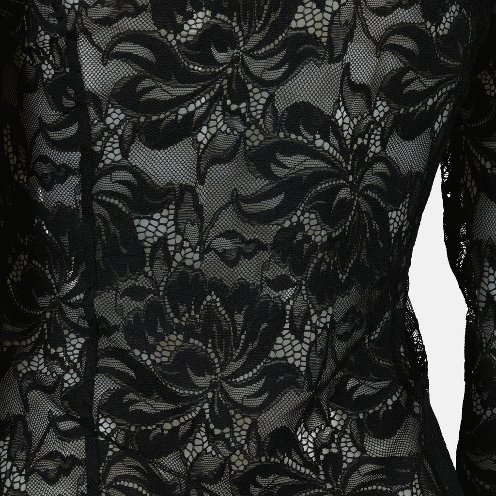 Imagen de la blusa de encaje y jersey negro de la marca Rabanne para Mujer - Temporada Primavera-Verano 2026 - Vista Detallada_2