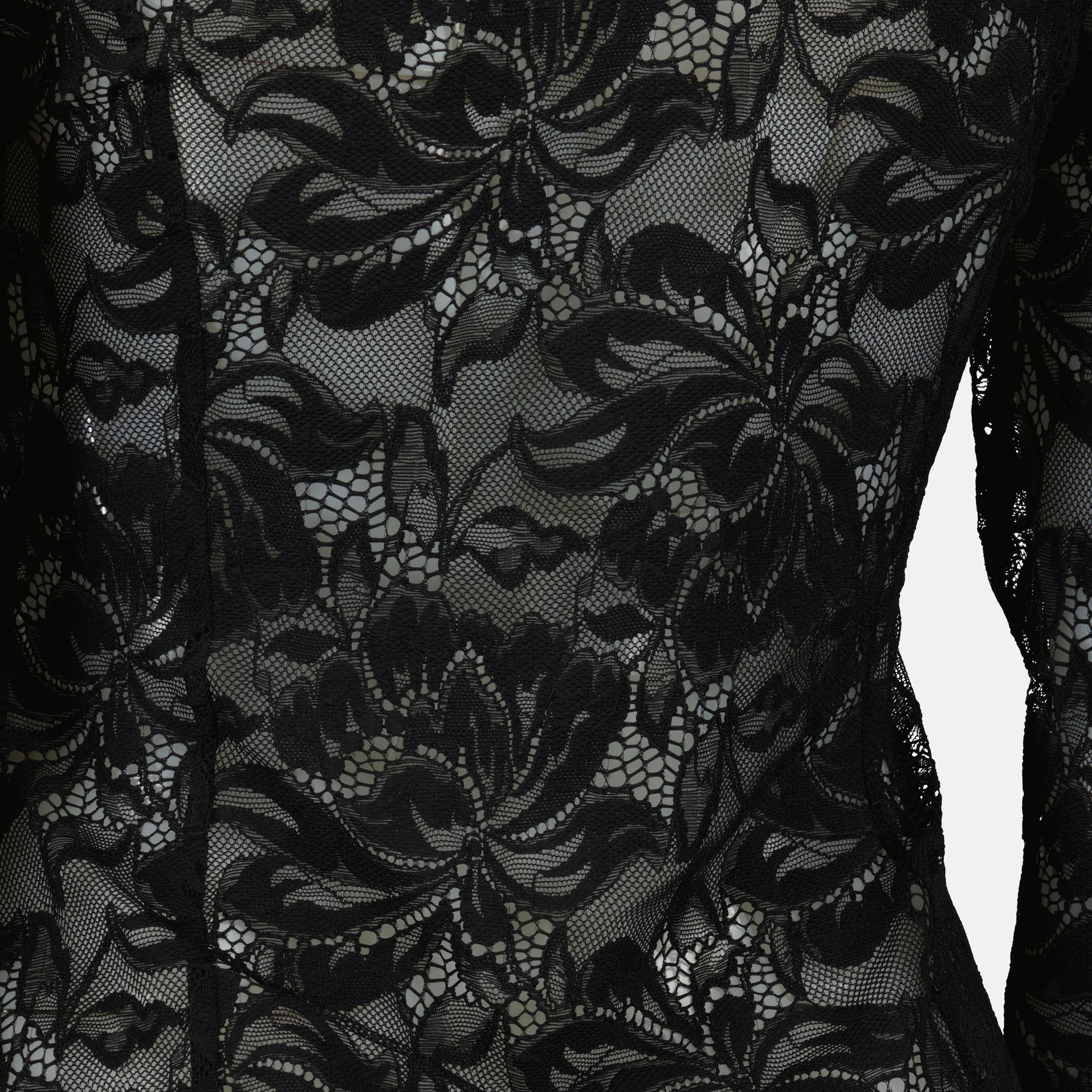 Imagen de la blusa de encaje y jersey negro de la marca Rabanne para Mujer - Temporada Primavera-Verano 2026 - Vista Detallada_2