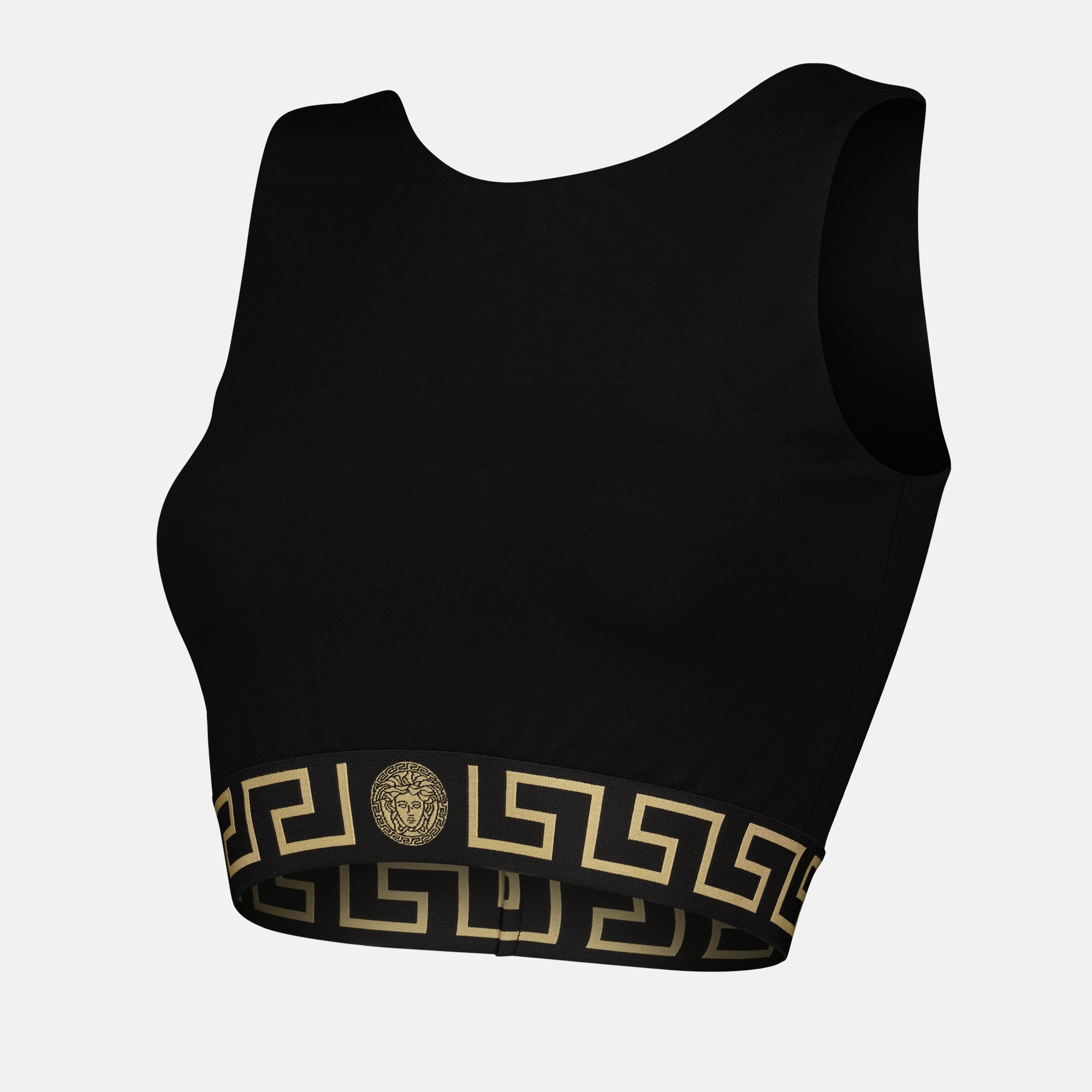 Tops Brassière Medusa Greca Versace Noir Femme