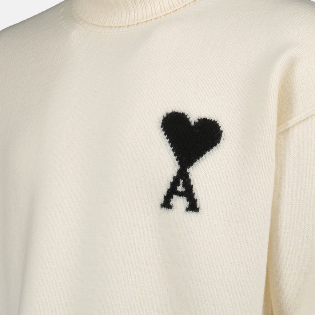 Immagine del Pull Ami di cuori del marchio Ami PARIS per Unisex - Stagione Autunno-Inverno 2025 - Vista Dettagliata 6