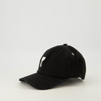 Imagem do artigo Cap preto com logotipo Ami Paris da marca Ami PARIS para Unisex - Temporada Primavera-Verão 2026 - Vista Traseira