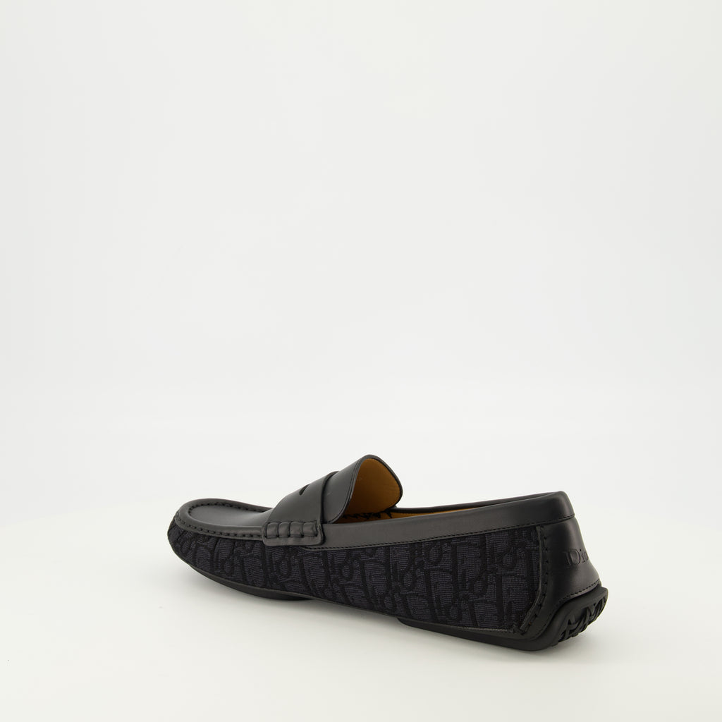 Mocassins Mocassins Roadie en cuir noir Dior Noir Homme