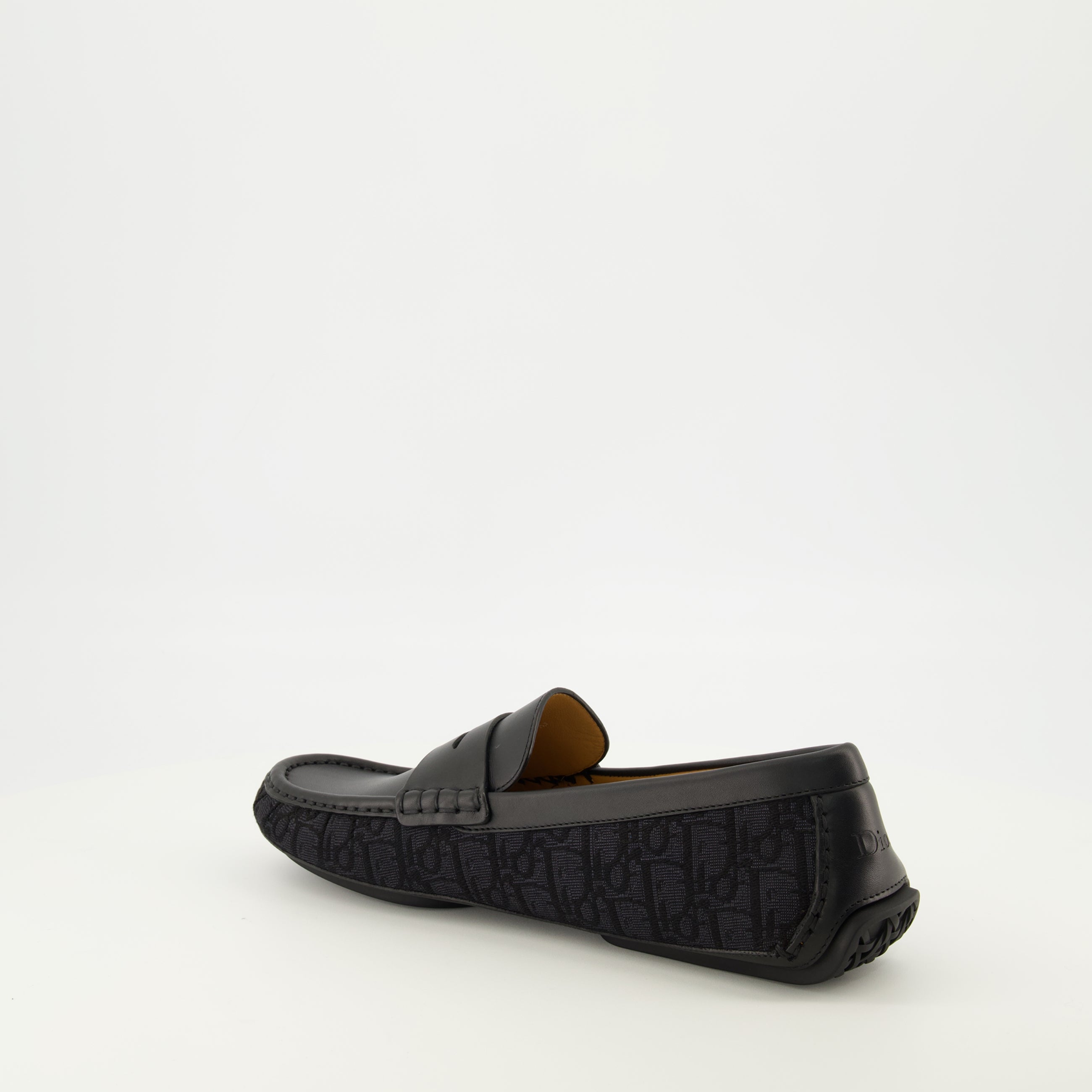 Mocassins Mocassins Roadie en cuir noir Dior Noir Homme